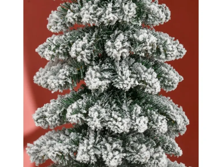HOMCOM Weihnachtsbaum Kunststoff Metall 46 x 180H cm