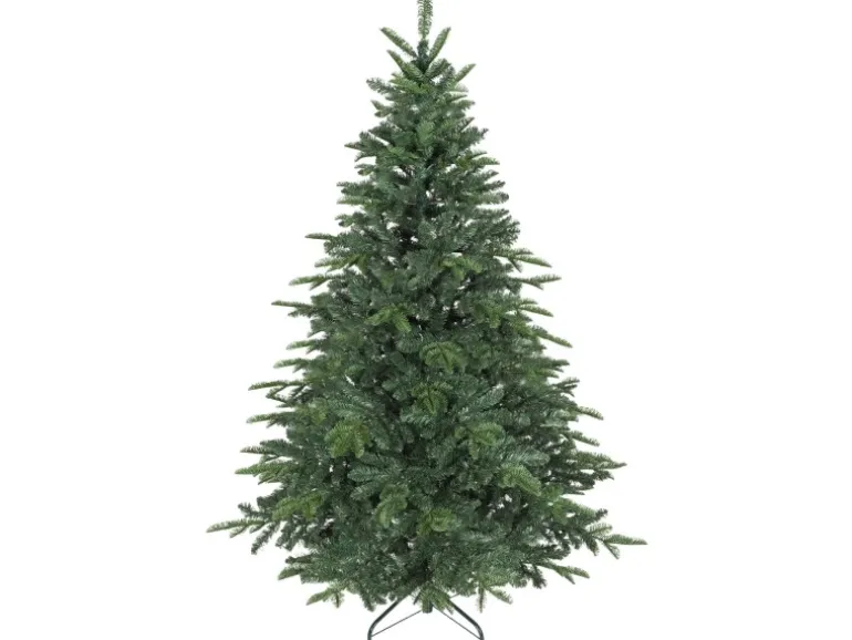 HOMCOM Weihnachtsbaum Kunststoff Metall 122L x 122B x 180H cm
