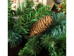 HOMCOM Weihnachtsgirlande Kunststoff Metall 180L x 25B x 25H cm