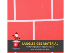 HOMCOM Weihnachtsmann mit Schornstein für Innen- und Außenbereich