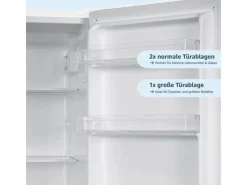 homeX Kühlschrank Mit Gefrierfach Kühl-Gefrierkombination Freistehend 173 Liter Nutzinhalt CFS1110-W Weiß