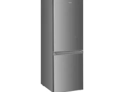 homeX Kühlschrank Mit Gefrierfach Kühl-Gefrierkombination Freistehend 173 Liter Nutzinhalt CFS1110-S Silber