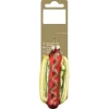 Hotdog zum Hängen aus Glas 9,7 cm Gold/Rot