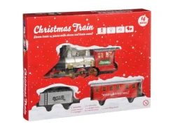 House of Seasons Eisenbahn mit Dampf-Klang-Effekt 120 cm x 88 cm x 10 cm 14-tlg