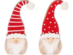 House of Seasons Weihnachtsmann 2-fach Sortiert 8,5 cm x 3 cm x 20 cm