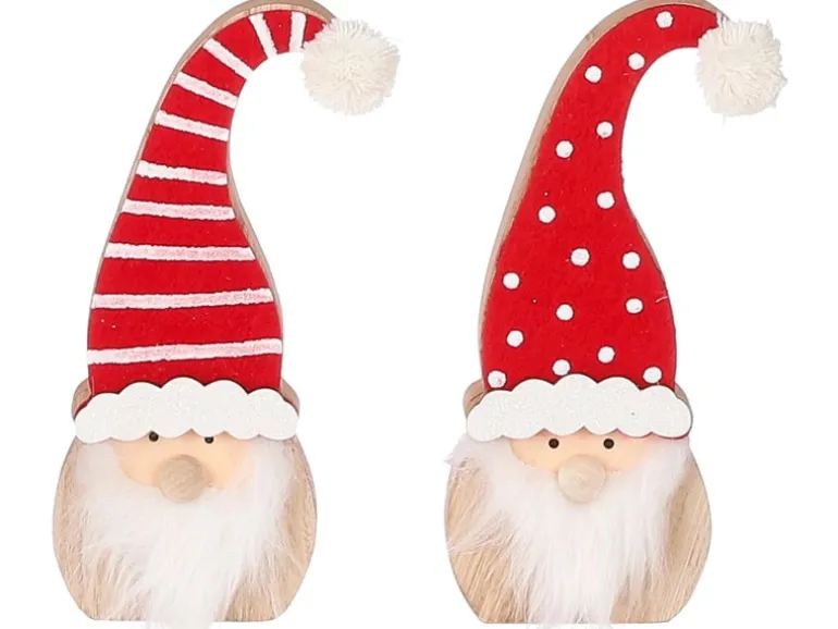 House of Seasons Weihnachtsmann 2-fach Sortiert 8,5 cm x 3 cm x 20 cm