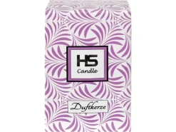 HS Candle Duftkerze & Glas Weihnachten Lila Bonbon 30h