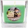 HS Candle Duftkerze & Glas Neujahr Grün Bonbon 50h
