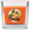 HS Candle Duftkerze & Glas Weihnachten Orange Bonbon 50h