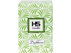 HS Candle Duftkerze & Glas Weihnachten Grün Bonbon 30h