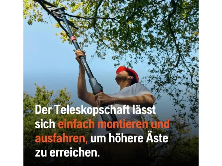 Husqvarna Akku-Kettensäge mit Teleskopstiel Aspire PE5-P4A ohne Akku & Ladegerät