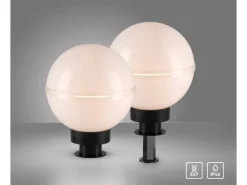 Just Light. Außen-Dekoleuchten Hemis 2-teilig Weiß Ø 20 cm