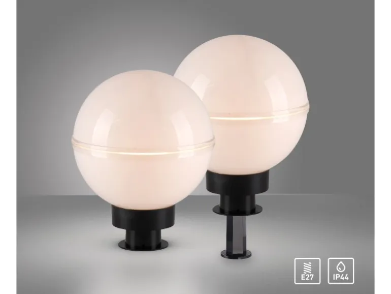 Just Light. Außen-Dekoleuchten Hemis 2-teilig Weiß Ø 20 cm