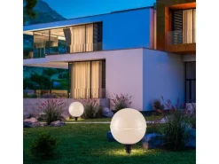 Just Light. Außen-Dekoleuchten Hemis Weiß Ø 40 cm