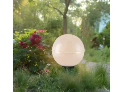 Just Light. Außen-Dekoleuchten Hemis Weiß Ø 40 cm