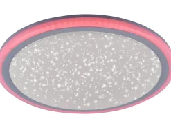 Just Light. LED-Deckenleuchte Luisa mit Sternenhimmel  Weiß Ø 40 cm