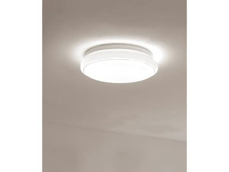 Just Light. LED-Deckenleuchte Jupiter Weiß Ø 35 cm