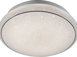 Just Light. LED-Deckenleuchte Jupiter Weiß Ø 35 cm