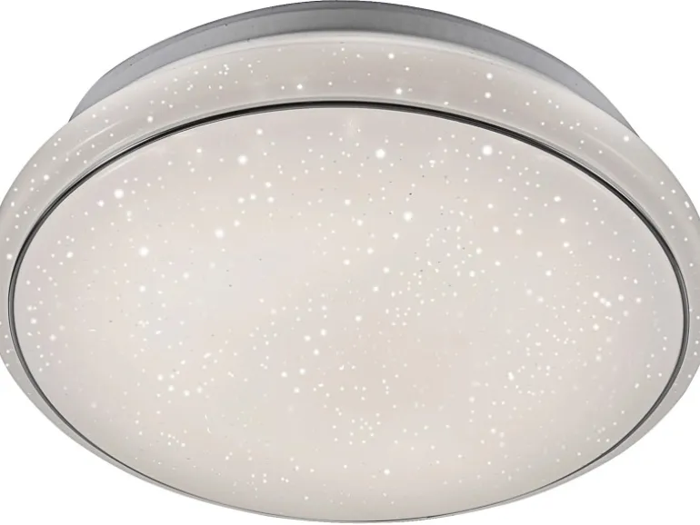 Just Light. LED-Deckenleuchte Jupiter Weiß Ø 35 cm