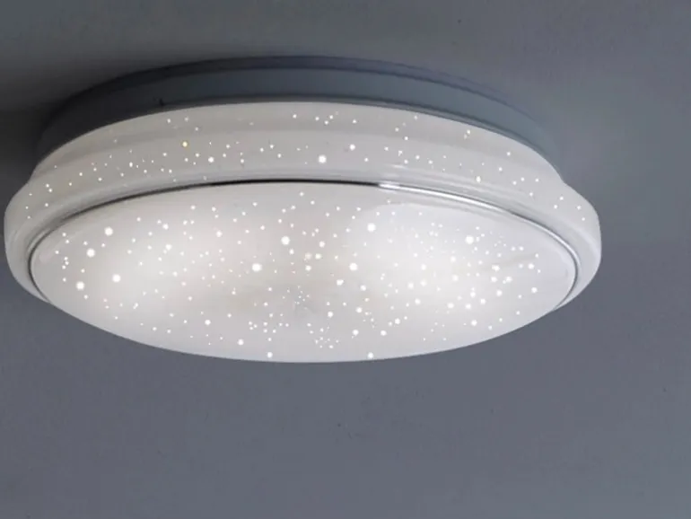 Just Light. LED-Deckenleuchte Jupiter Weiß Ø 35 cm