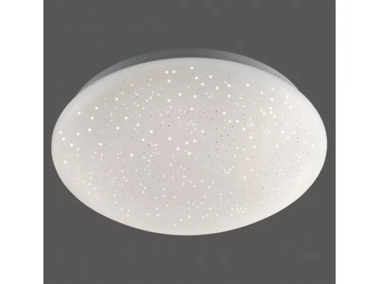 Just Light. LED-Deckenleuchte Skyler Weiß Ø 25 cm