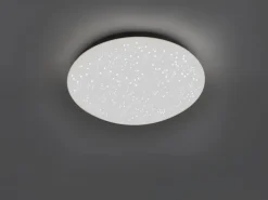 Just Light. LED-Deckenleuchte Skyler Weiß Ø 25 cm