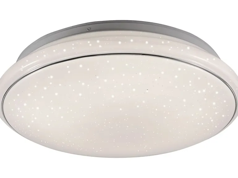 Just Light. LED-Deckenleuchte Jupiter Weiß Ø 44 cm