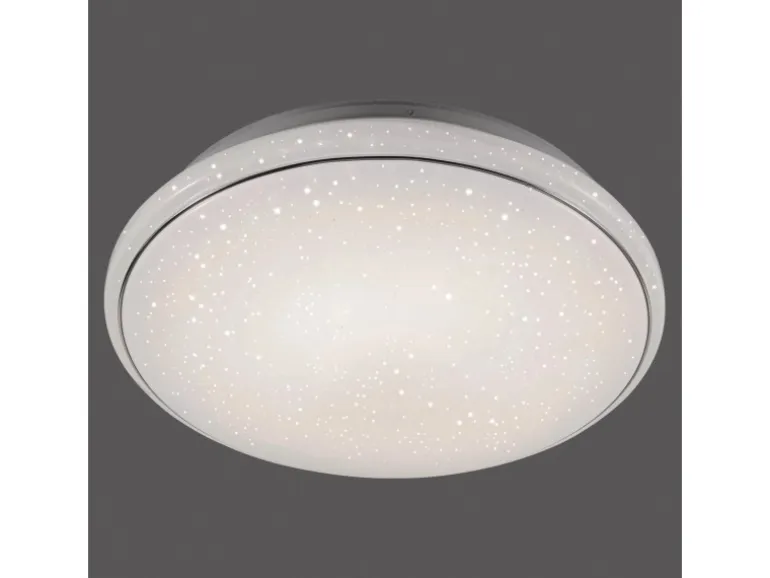 Just Light. LED-Deckenleuchte Jupiter Weiß Ø 44 cm