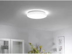 Just Light. LED-Deckenleuchte Jupiter Weiß Ø 44 cm