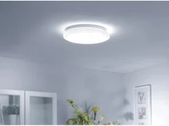 Just Light. LED-Deckenleuchte Jupiter Sternenhimmel Weiß Ø 80 cm