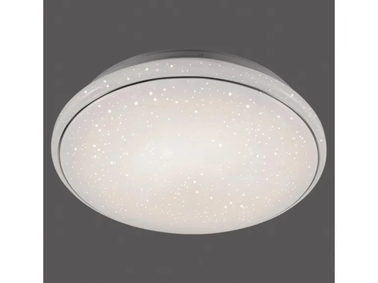 Just Light. LED-Deckenleuchte Jupiter Sternenhimmel Weiß Ø 80 cm