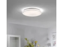 Just Light. LED-Deckenleuchte Jupiter Sternenhimmel Weiß Ø 59 cm