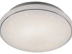 Just Light. LED-Deckenleuchte Jupiter Sternenhimmel Weiß Ø 59 cm