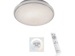 Just Light. LED-Deckenleuchte Jupiter Sternenhimmel Weiß Ø 59 cm