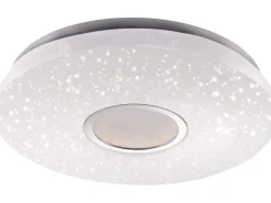 Just Light. LED-Deckenleuchte Jonas Sternenhimmel Weiß Ø 59 cm