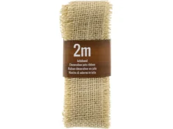 Juteband 200 cm x 6,5 cm Natur