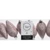 Kaemingk Christbaumschmuck Zapfen Bruchfest  4,5 cm  H 8 cm 6 Stueck Rosa
