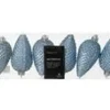 Kaemingk Christbaumschmuck Zapfen Bruchfest  4,5cm  H 8cm 6 Stk Eisblau