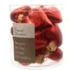 Kaemingk Christbaumschmuck Herzen Glas 2x4,5x4 cm 12 Stueck Rot Glanz Matt