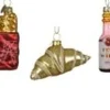 Kaemingk Christbaumschmuck Franzoesische Delikatessen Glas 6 cm Rot