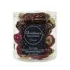 Kaemingk Christbaumschmuck Zapfen Glas  2,5 cm Laenge 6 cm 12 Stueck Ochsenblut
