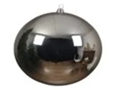 Kaemingk Weihnachtsbaumkugeln Bruchfest  40 cm 1 Stueck Silber Glanz