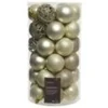 Kaemingk Weihnachtsbaumkugeln Kunststoff Ornamente  6 cm 37 Stueck Perle