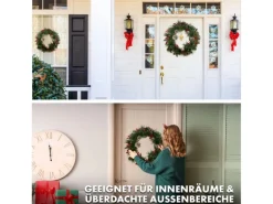 KARAT Weihnachtskranz Pinecone Dekorativer Kranz für Weihnachten Durchmesser 42 cm