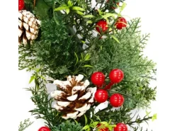 KARAT Weihnachtskranz Pinecone Dekorativer Kranz für Weihnachten Durchmesser 42 cm
