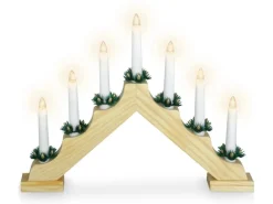 Kerzenbrücke Holz 7 Lampen