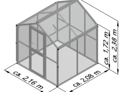 KGT Gewächshaus Galant II Tannengrün 4,48 m²