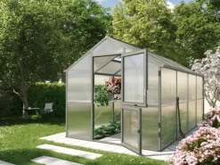 KGT Gewächshaus Iris IV Anthrazit-Grau 2,33 x 4,29 m