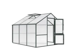 KGT Gewächshaus Nelke III Tannengrün 2,97 x 3,23 m