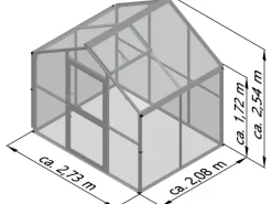 KGT Gewächshaus Novum II Tannengrün 5,68 m²